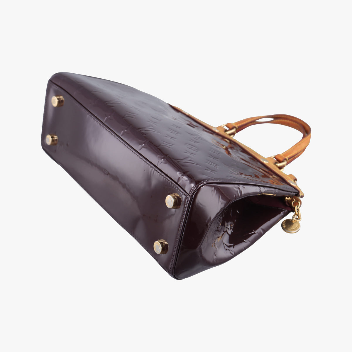 Pre-owned Louis Vuitton Brea MM Amarante Vernis M91619 handbag | stylenewstar