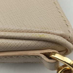 Pre-owned Prada Re-Edition 2005 Beige SAFFIANO Leather 1BH204 shoulderbag | stylenewstar