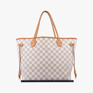 Secondhand Louis Vuitton Neverfull MM Azur Damier Canvas N51107 shoulderbag | stylenewstar