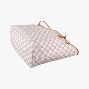 Secondhand Louis Vuitton Neverfull MM Azur Damier Canvas N51107 shoulderbag | stylenewstar