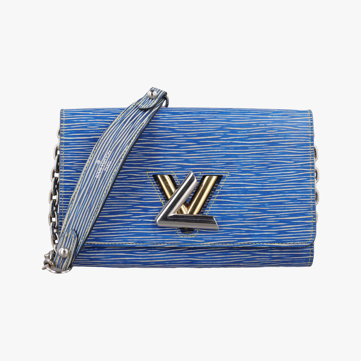 Vintage Louis Vuitton Portefeuille Twist Denim blue Epi M61036 shoulderbag | stylenewstar