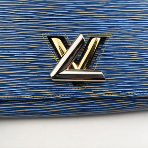 Vintage Louis Vuitton Portefeuille Twist Denim blue Epi M61036 shoulderbag | stylenewstar