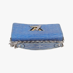 Vintage Louis Vuitton Portefeuille Twist Denim blue Epi M61036 shoulderbag | stylenewstar
