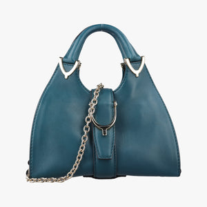 Secondhand Gucci Stirrup Green Leather 277515 shoulderbag | stylenewstar