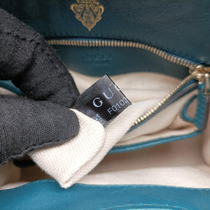 Secondhand Gucci Stirrup Green Leather 277515 shoulderbag | stylenewstar