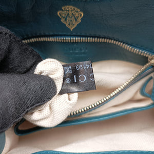 Secondhand Gucci Stirrup Green Leather 277515 shoulderbag | stylenewstar