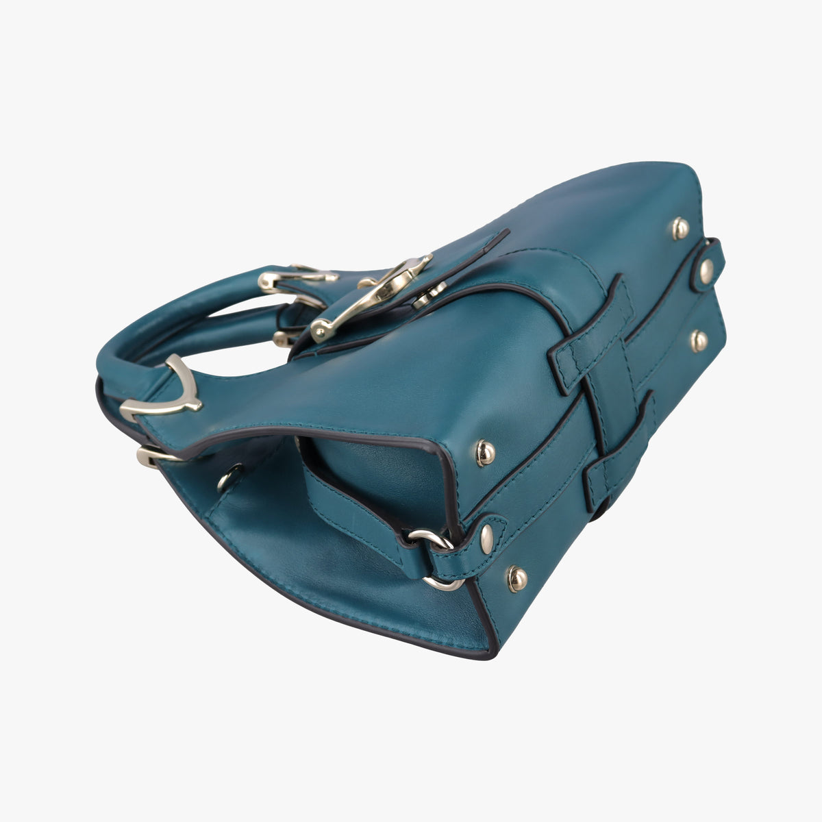 Secondhand Gucci Stirrup Green Leather 277515 shoulderbag | stylenewstar
