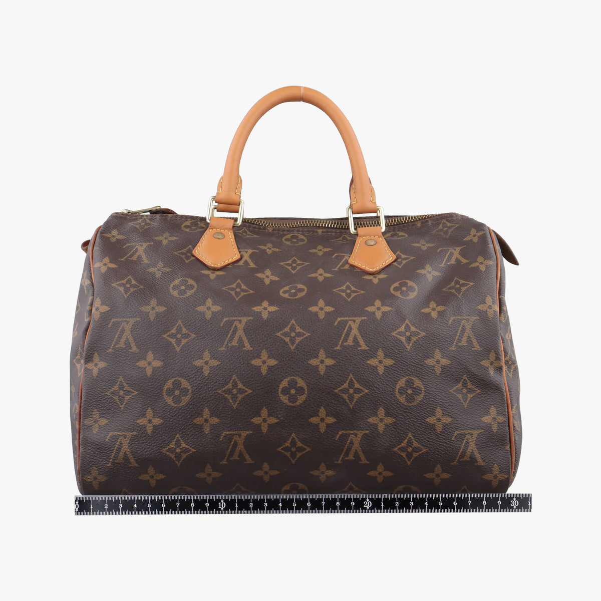 Pre-owned Louis Vuitton Speedy 30 BROWN Monogram Canvas M41528 handbag | stylenewstar
