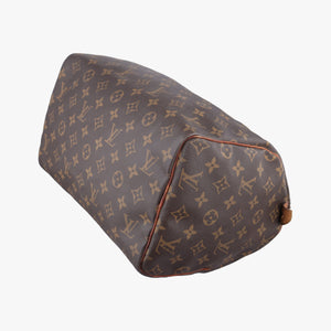 Pre-owned Louis Vuitton Speedy 30 BROWN Monogram Canvas M41528 handbag | stylenewstar