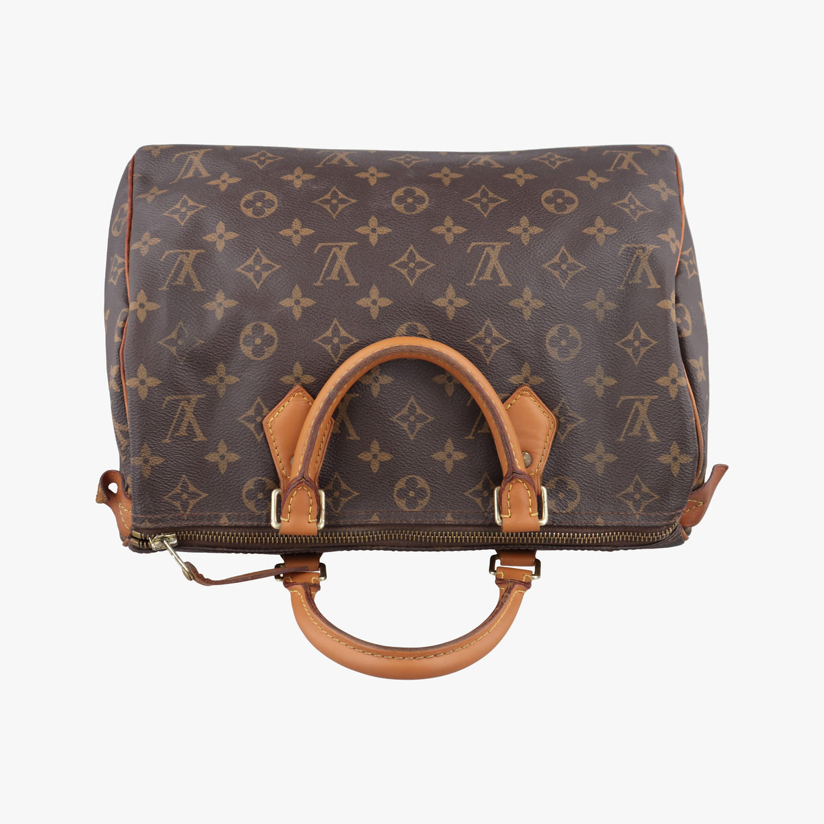 Pre-owned Louis Vuitton Speedy 30 BROWN Monogram Canvas M41528 handbag | stylenewstar