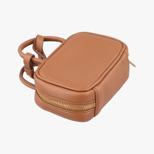 Pre-owned Miu Miu Beau Micro Brown Leather  handbag | stylenewstar