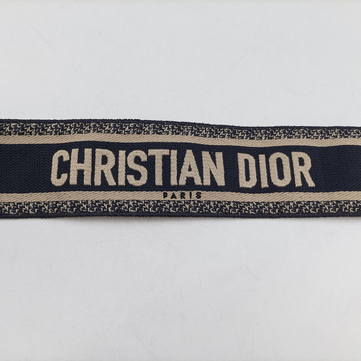 Pre-owned Christian Dior Saddle Navy Jacquard  shoulderbag | stylenewstar