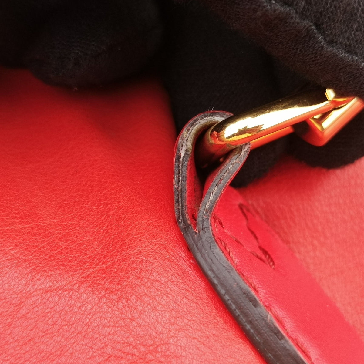 Pre-owned Gucci new jackie Red Leather 219704 shoulderbag | stylenewstar