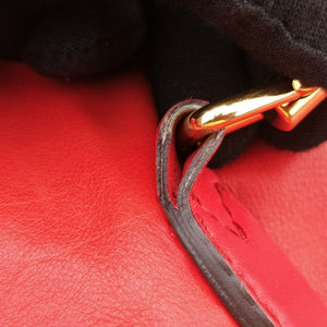 Pre-owned Gucci new jackie Red Leather 219704 shoulderbag | stylenewstar