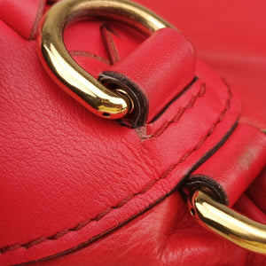 Pre-owned Gucci new jackie Red Leather 219704 shoulderbag | stylenewstar