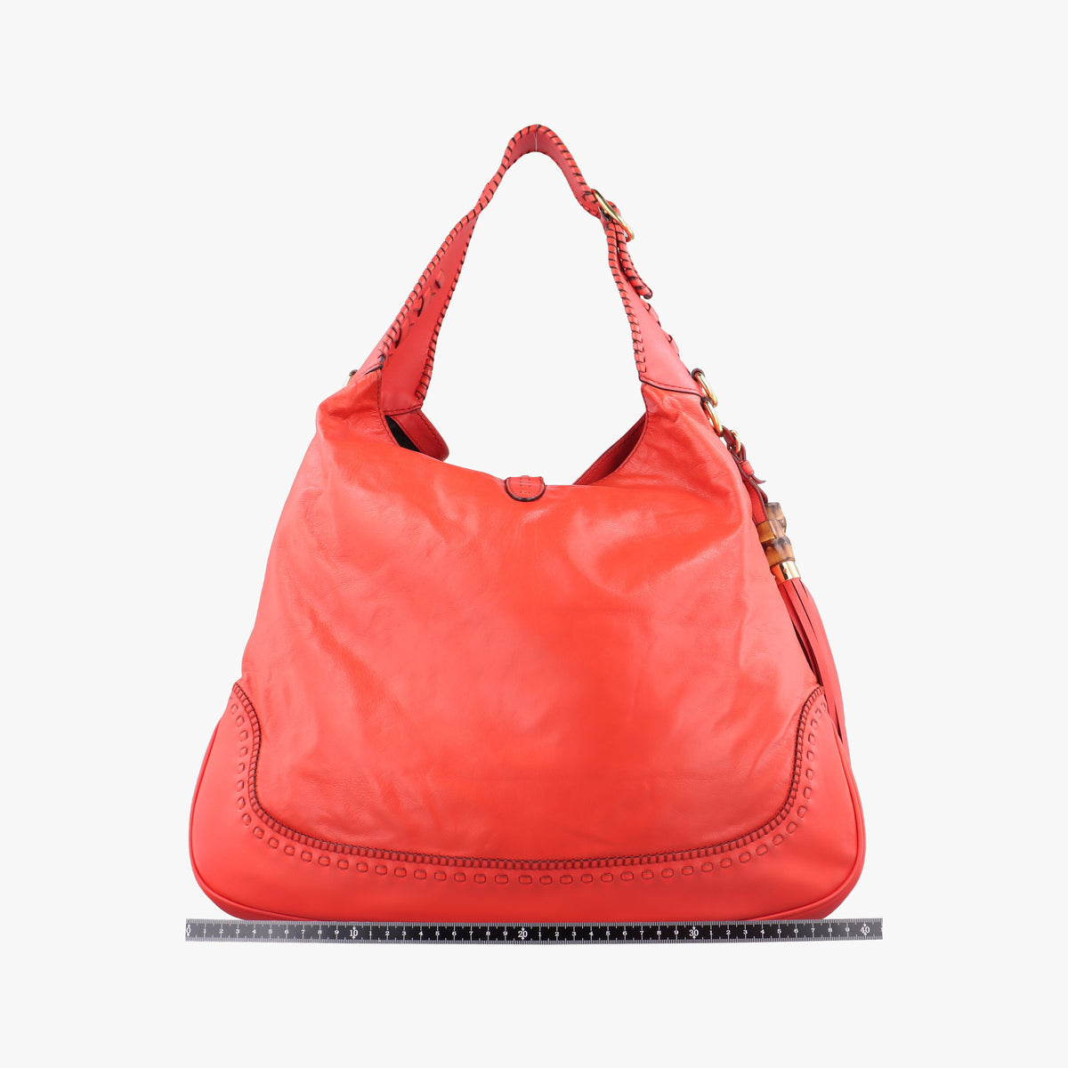 Pre-owned Gucci new jackie Red Leather 219704 shoulderbag | stylenewstar