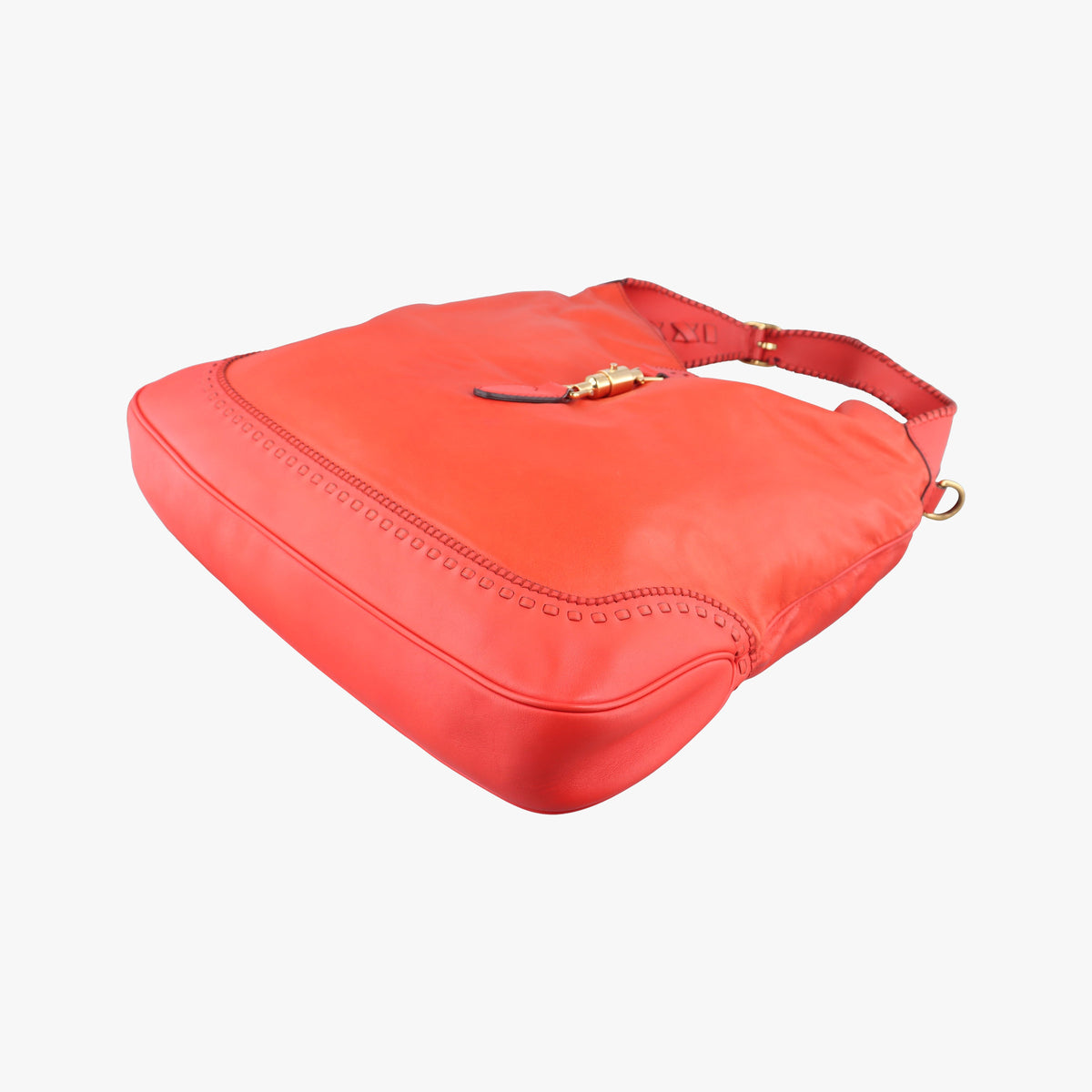Pre-owned Gucci new jackie Red Leather 219704 shoulderbag | stylenewstar