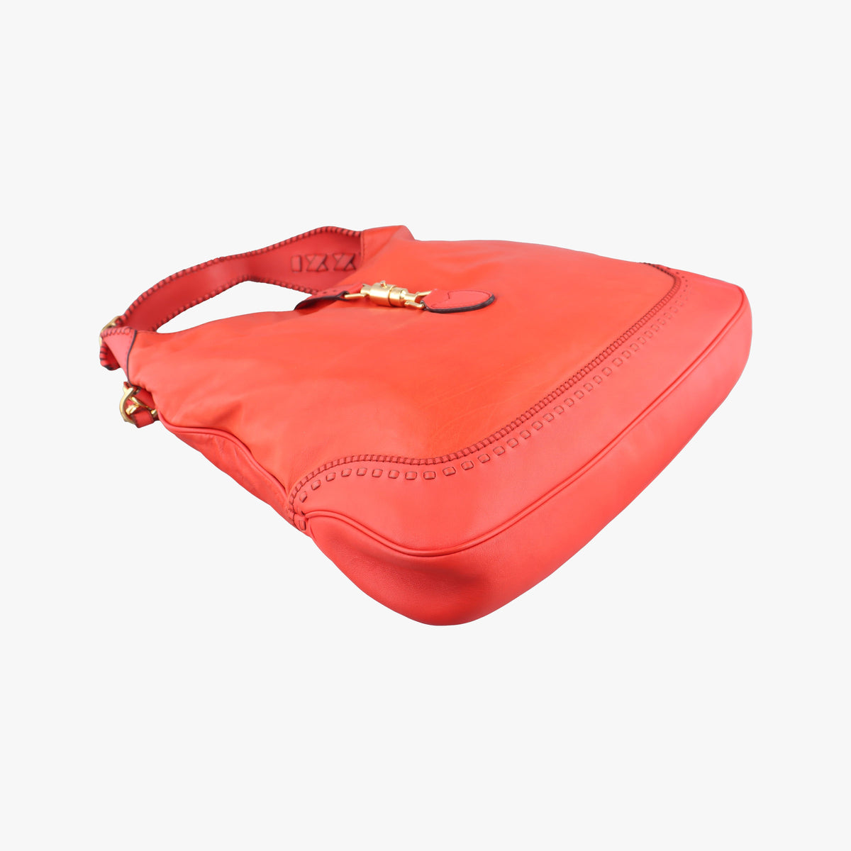 Pre-owned Gucci new jackie Red Leather 219704 shoulderbag | stylenewstar