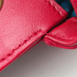 Secondhand Gucci GG Marmont Red velour 446744 shoulderbag | stylenewstar