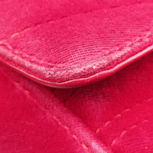 Secondhand Gucci GG Marmont Red velour 446744 shoulderbag | stylenewstar