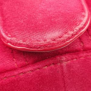 Secondhand Gucci GG Marmont Red velour 446744 shoulderbag | stylenewstar