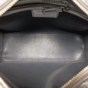 Pre-owned Christian Dior Lady Dior Silver Patent  shoulderbag | stylenewstar