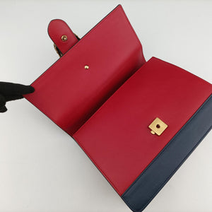 Vintage Gucci Dionysus bamboo ivory×Navy×Red Leather 448075 shoulderbag | stylenewstar