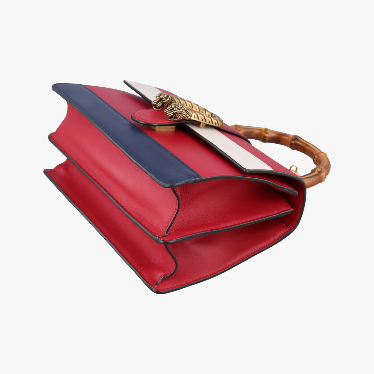 Vintage Gucci Dionysus bamboo ivory×Navy×Red Leather 448075 shoulderbag | stylenewstar