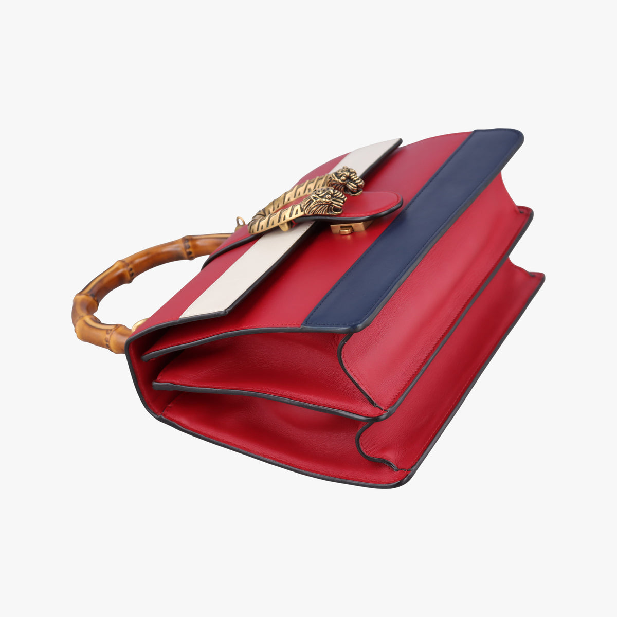 Vintage Gucci Dionysus bamboo ivory×Navy×Red Leather 448075 shoulderbag | stylenewstar