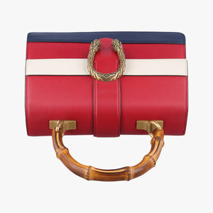 Vintage Gucci Dionysus bamboo ivory×Navy×Red Leather 448075 shoulderbag | stylenewstar