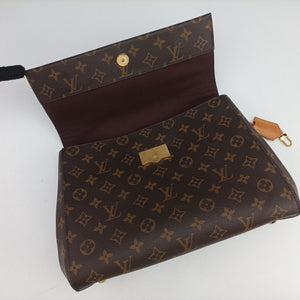 Pre-owned Louis Vuitton Cluny MM Brown Monogram canvas×calf leather M43236 shoulderbag | stylenewstar