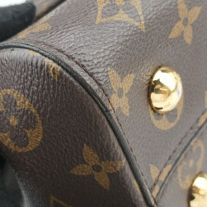Pre-owned Louis Vuitton Cluny MM Brown Monogram canvas×calf leather M43236 shoulderbag | stylenewstar