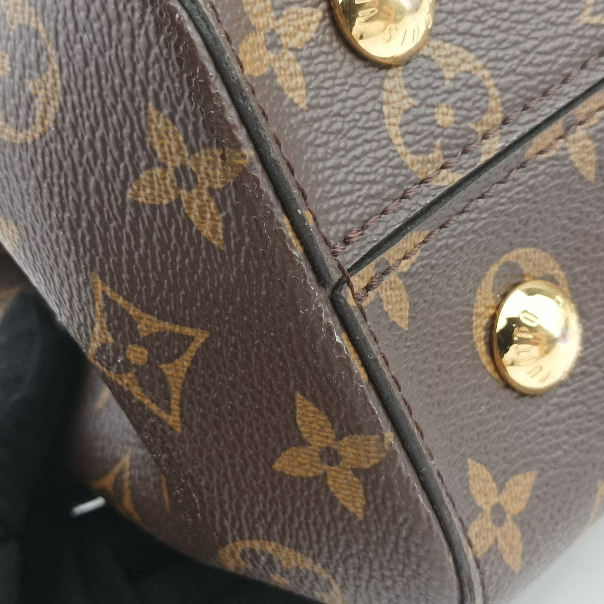 Pre-owned Louis Vuitton Cluny MM Brown Monogram canvas×calf leather M43236 shoulderbag | stylenewstar