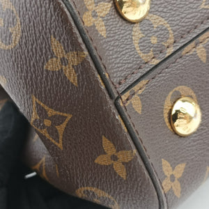 Pre-owned Louis Vuitton Cluny MM Brown Monogram canvas×calf leather M43236 shoulderbag | stylenewstar