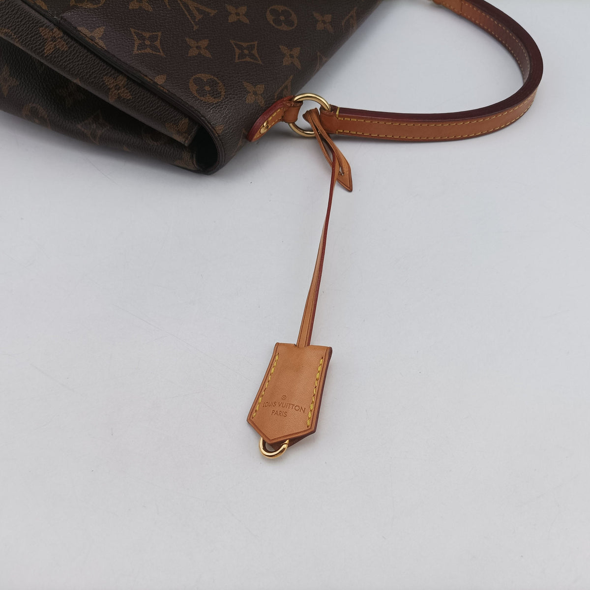 Pre-owned Louis Vuitton Cluny MM Brown Monogram canvas×calf leather M43236 shoulderbag | stylenewstar