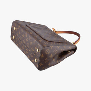 Pre-owned Louis Vuitton Cluny MM Brown Monogram canvas×calf leather M43236 shoulderbag | stylenewstar