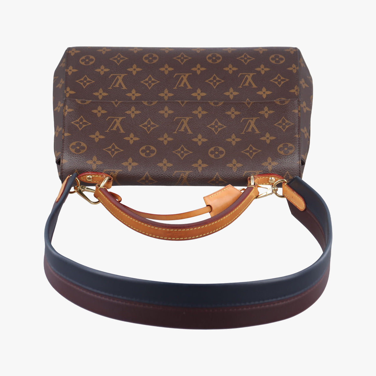 Pre-owned Louis Vuitton Cluny MM Brown Monogram canvas×calf leather M43236 shoulderbag | stylenewstar