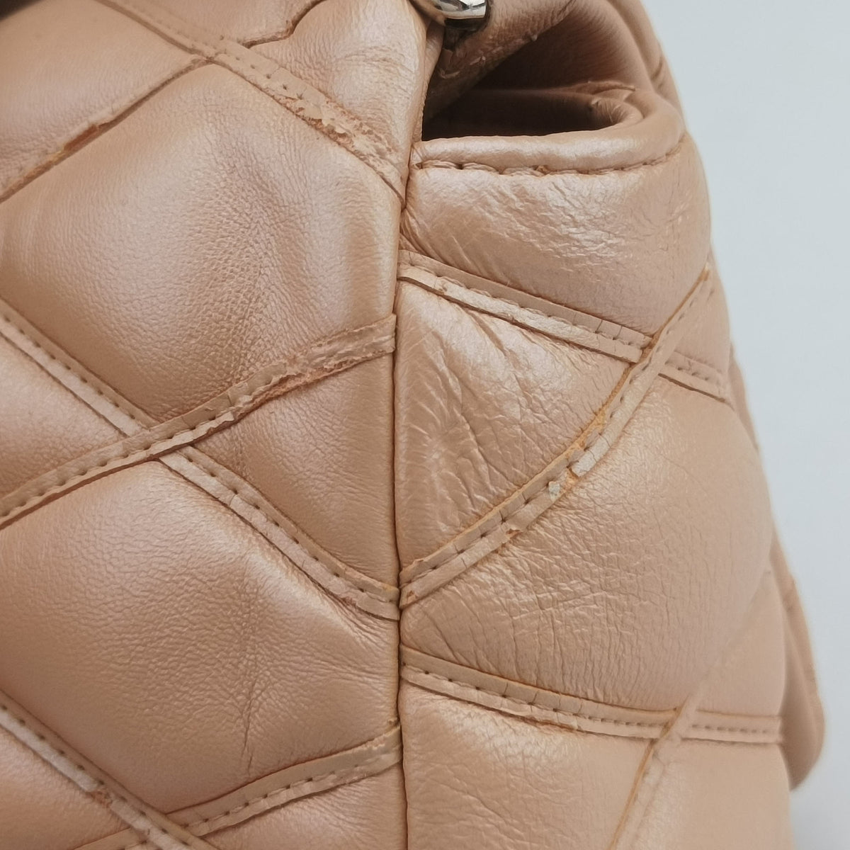 Pre-owned Louis Vuitton GO-14MM Beige Leather  shoulderbag | stylenewstar
