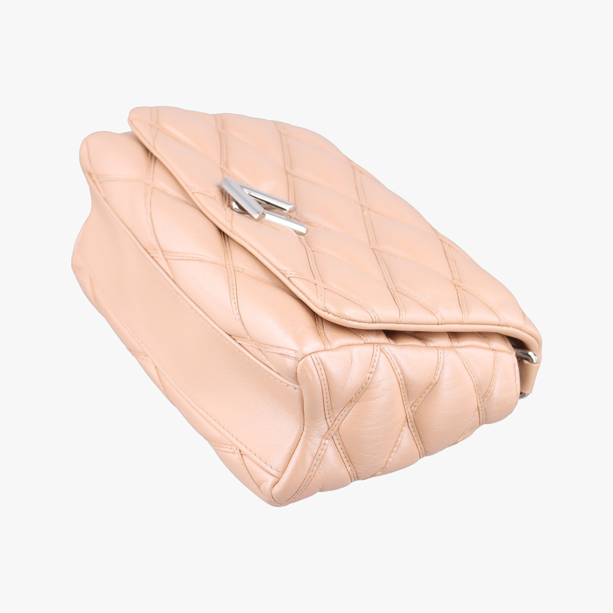 Pre-owned Louis Vuitton GO-14MM Beige Leather  shoulderbag | stylenewstar