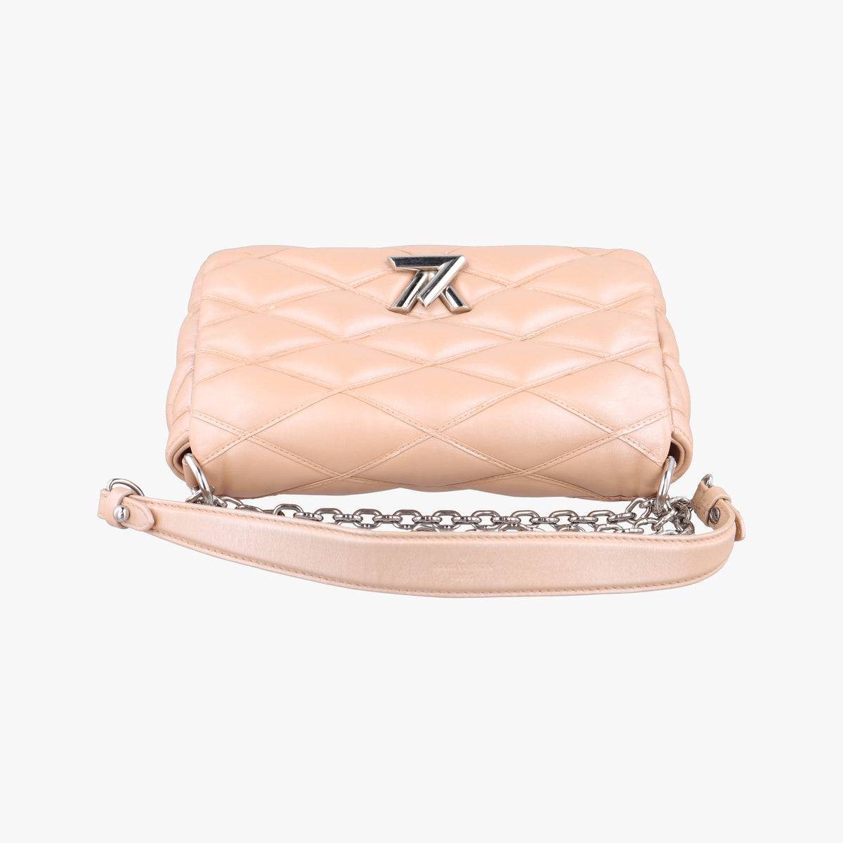 Pre-owned Louis Vuitton GO-14MM Beige Leather  shoulderbag | stylenewstar