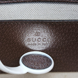 Secondhand Gucci Ophidia GG Mini Beige ×Brown PVC coated canvas×Leather 696180 shoulderbag | stylenewstar