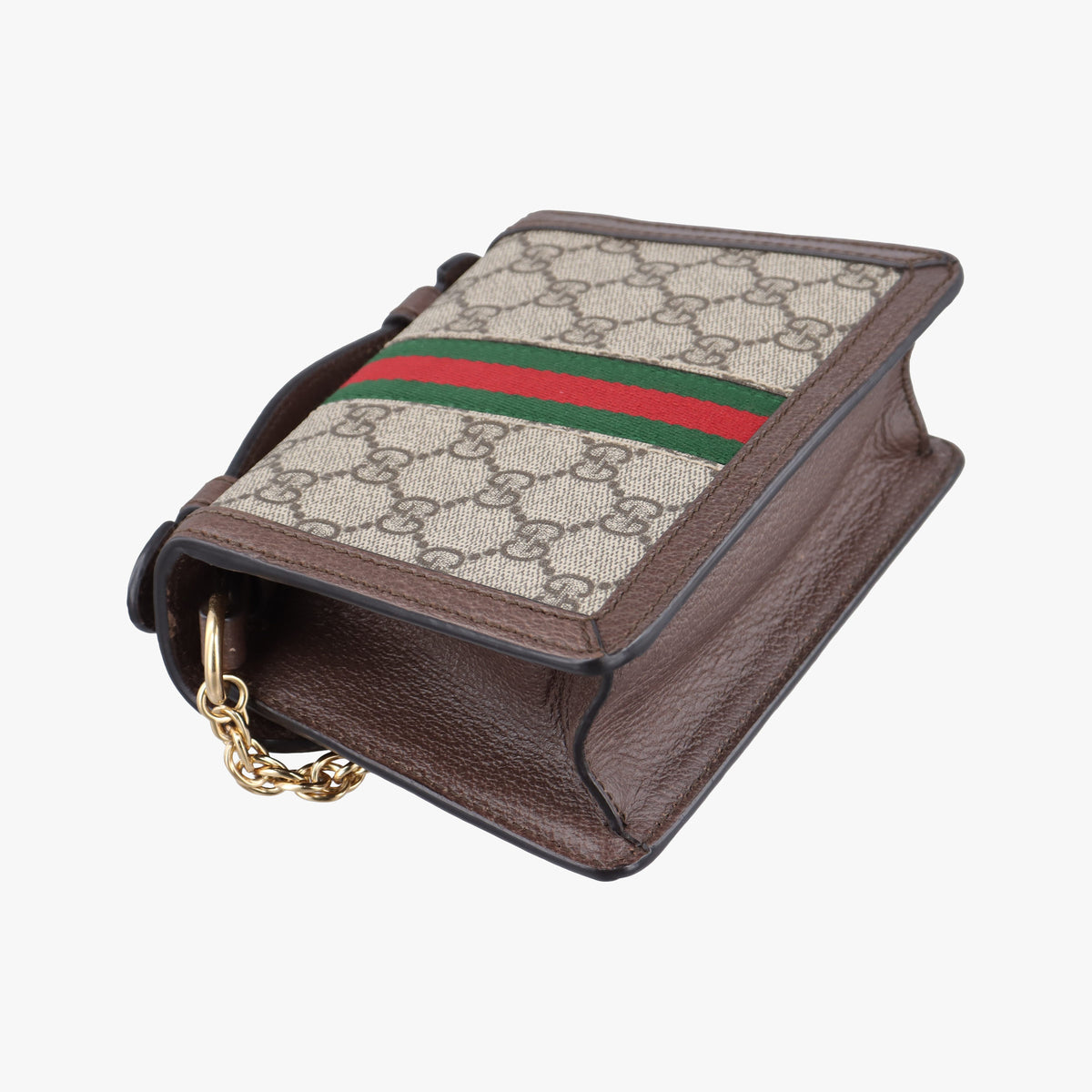 Secondhand Gucci Ophidia GG Mini Beige ×Brown PVC coated canvas×Leather 696180 shoulderbag | stylenewstar
