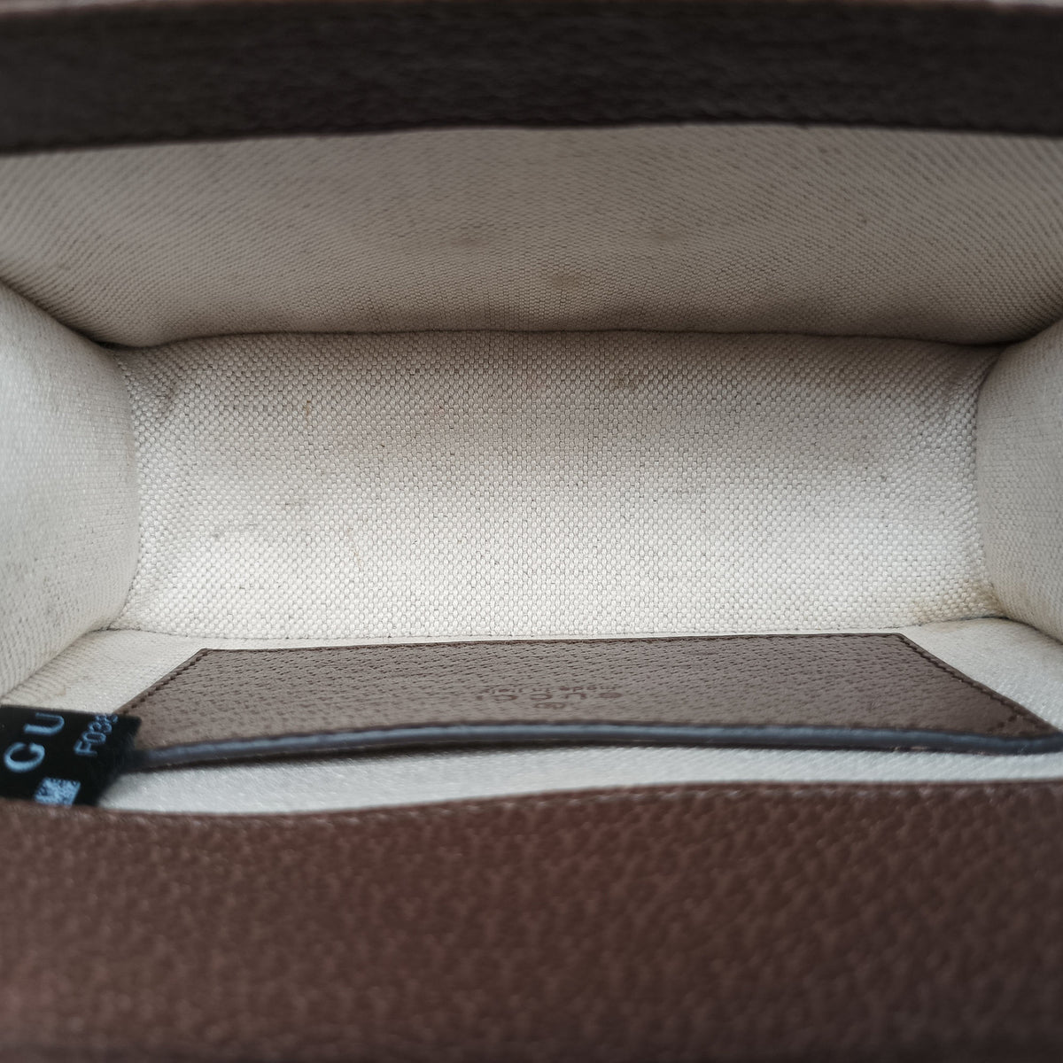 Secondhand Gucci Ophidia GG Mini Beige ×Brown PVC coated canvas×Leather 696180 shoulderbag | stylenewstar
