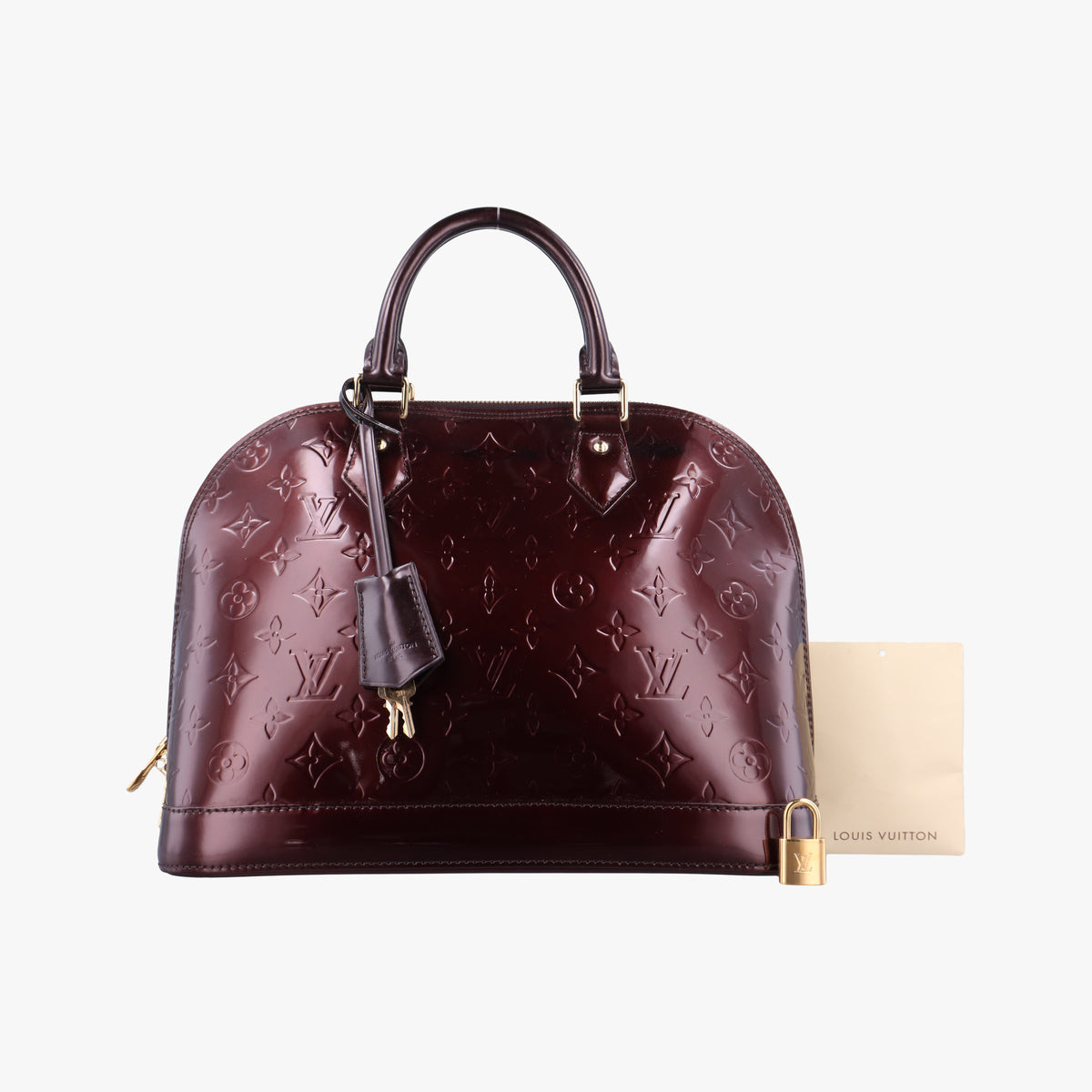 Secondhand Louis Vuitton Alma PM Amarante Vernis M91611 handbag | stylenewstar