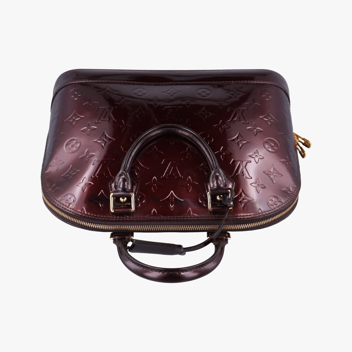 Secondhand Louis Vuitton Alma PM Amarante Vernis M91611 handbag | stylenewstar