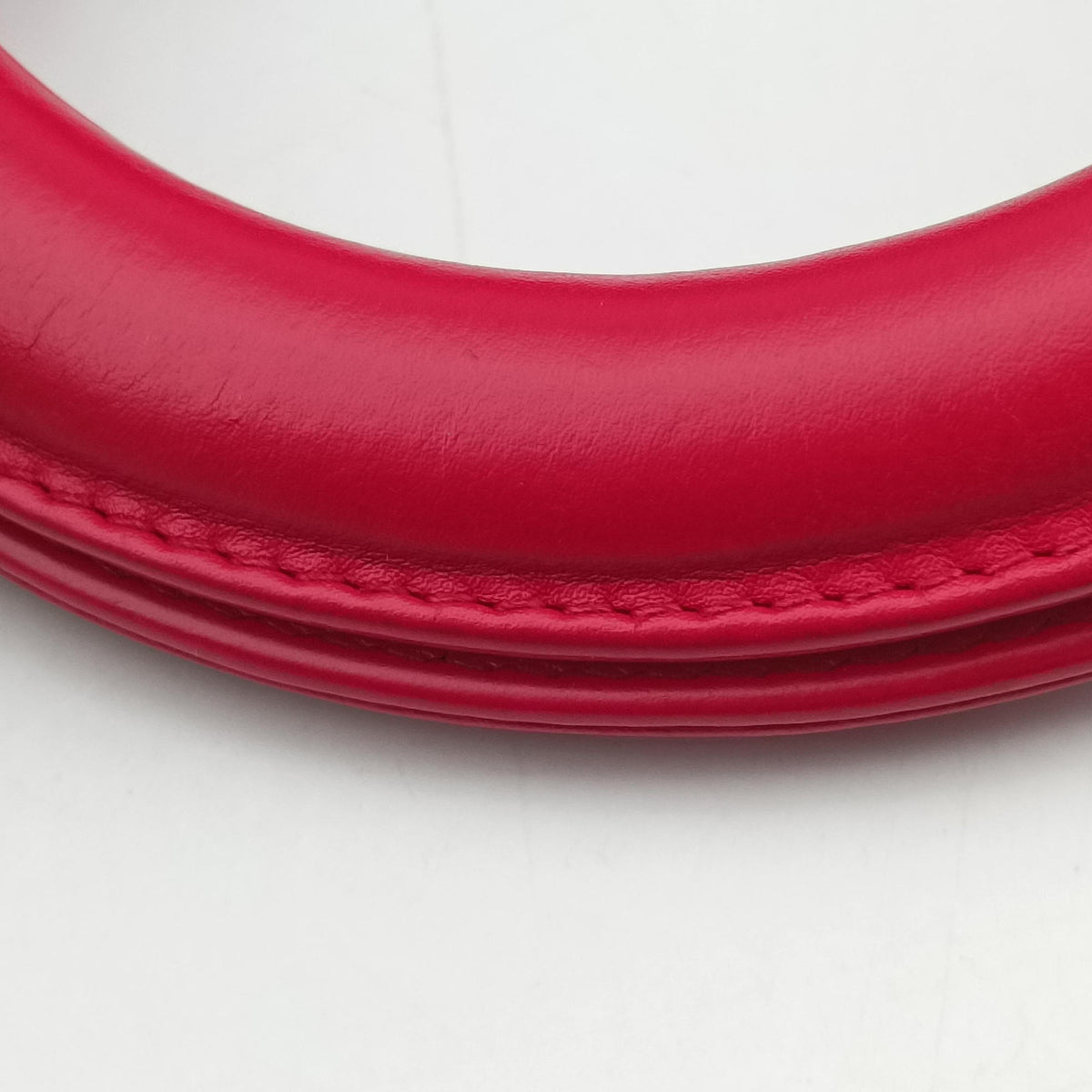 Pre-owned Christian Dior Diorissimo Red Leather  shoulderbag | stylenewstar