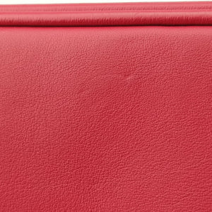Pre-owned Christian Dior Diorissimo Red Leather  shoulderbag | stylenewstar