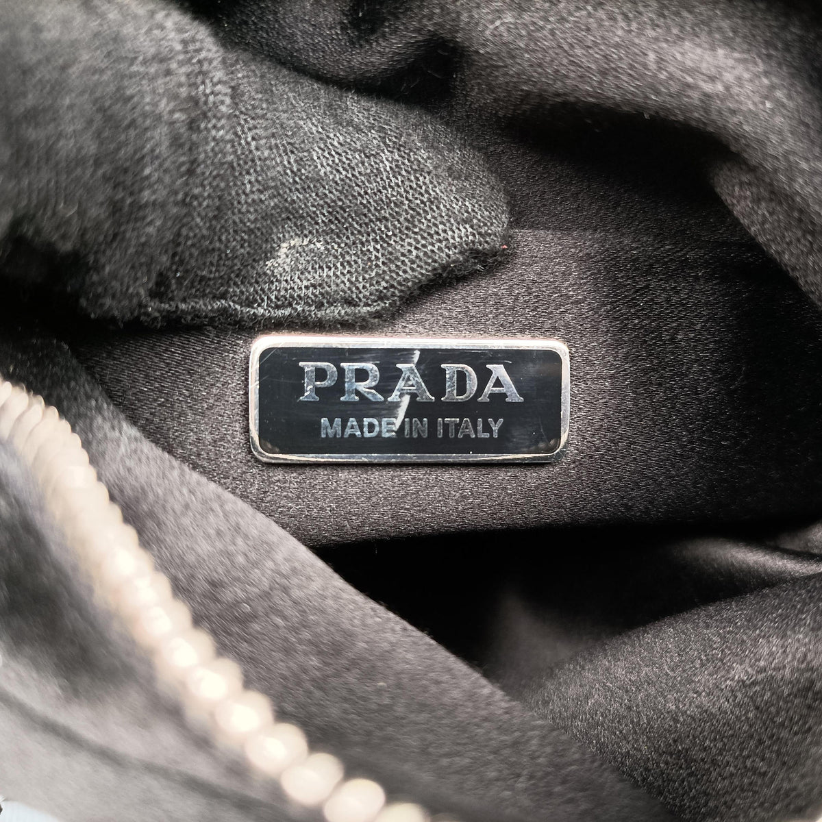 Secondhand Prada Rosa Satin Crystal Mini Tote Purple Rhinestone 1BA253 shoulderbag | stylenewstar