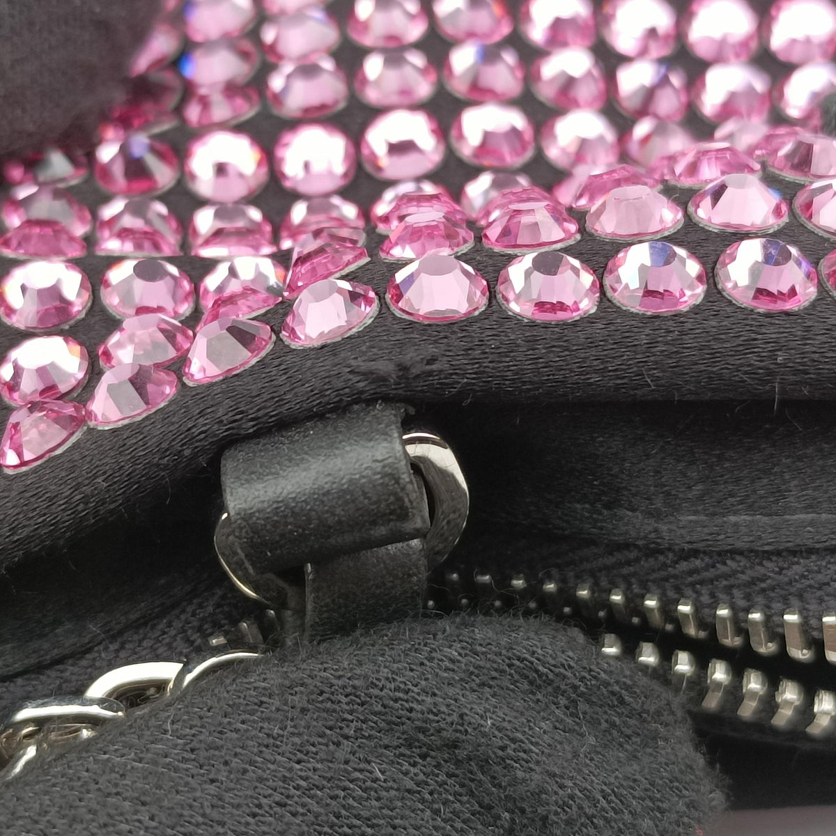 Secondhand Prada Rosa Satin Crystal Mini Tote Purple Rhinestone 1BA253 shoulderbag | stylenewstar