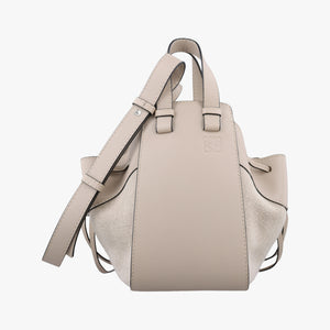 Pre-owned Loewe Hammock Beige Canvas × Leather  shoulderbag | stylenewstar